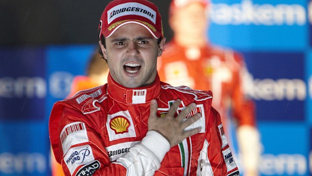 Race winner Felipe Massa of Ferrari celebrates victory in the Brazilian Grand Prix at Interlagos, Sao Paulo, Brazil 2nd November 2008 (Photo by Steve Etherington/LAT Images)