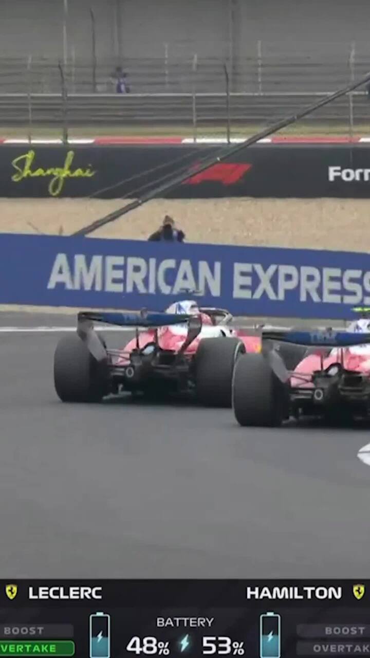 Ferrari cars go nose to nose