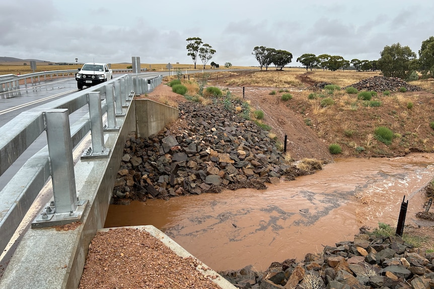 The impact of heavy rain in South Australia.