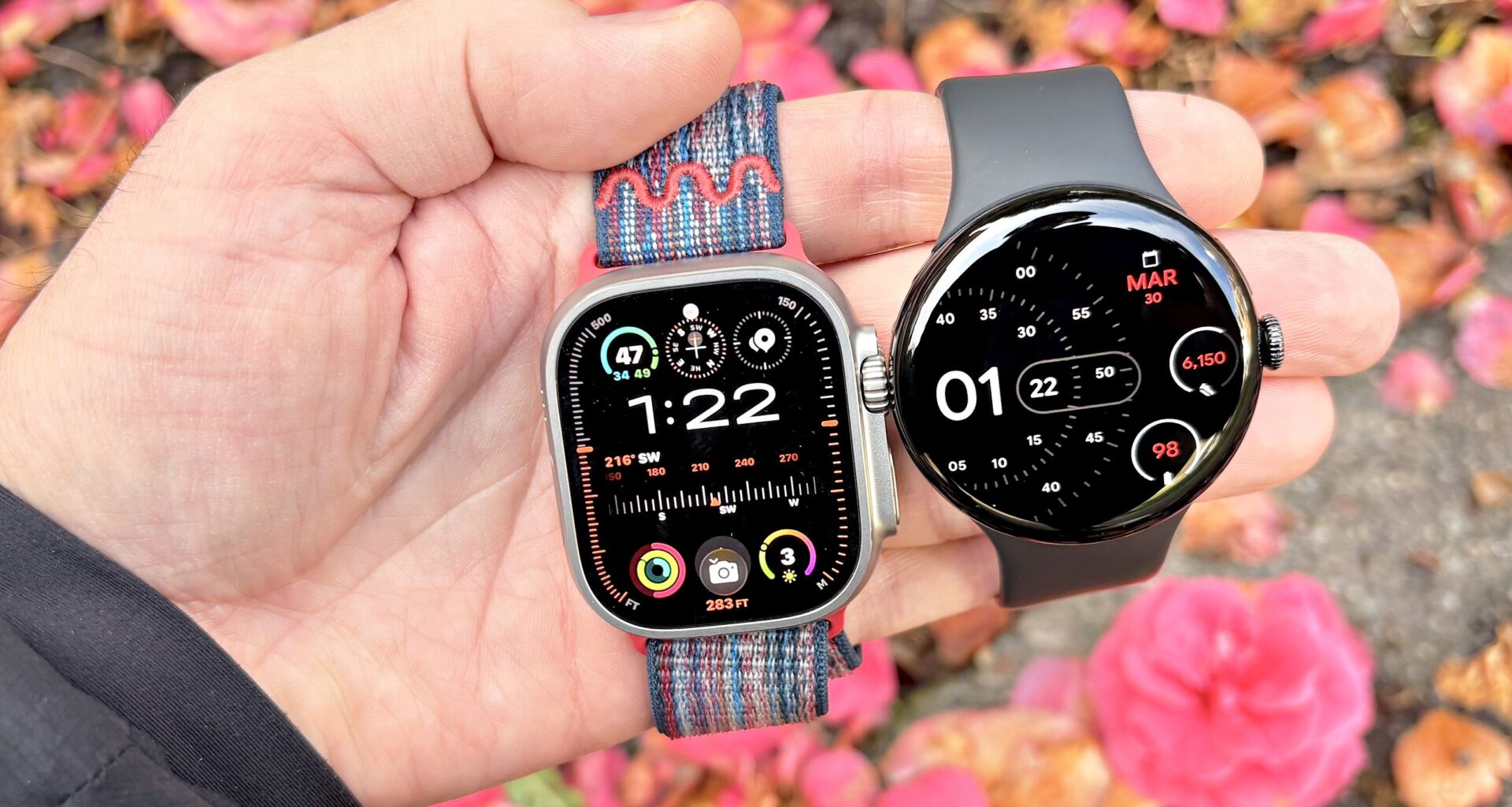 Apple Watch Ultra 3 vs Pixel Watch 4 XL — I walked 6,000 steps, and the winner is clear