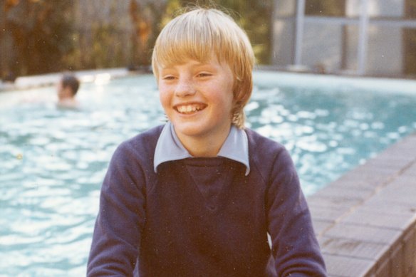 Teage Ezard as a young boy.