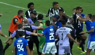 Atletico Mineiro vs Cruzeiro, 23 red cards in massive brawl, Campeonato Mineiro final, video, highlights, news