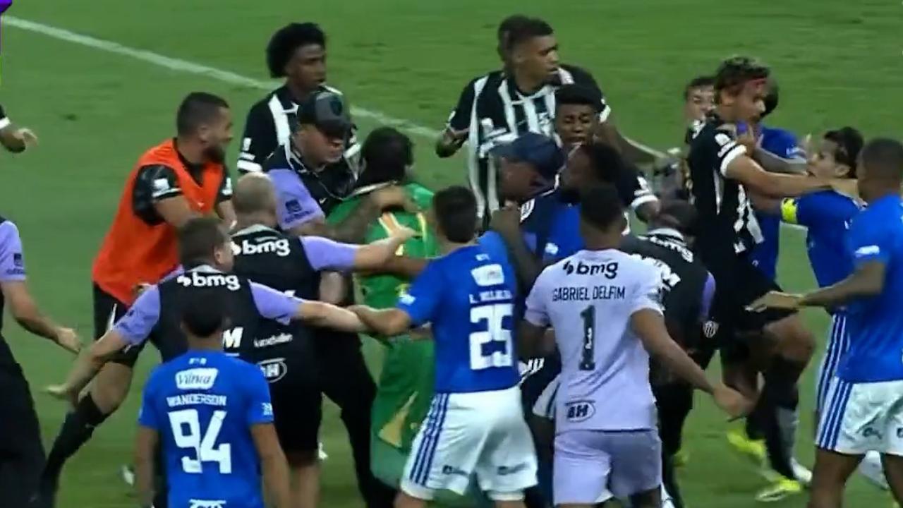 Atletico Mineiro vs Cruzeiro, 23 red cards in massive brawl, Campeonato Mineiro final, video, highlights, news