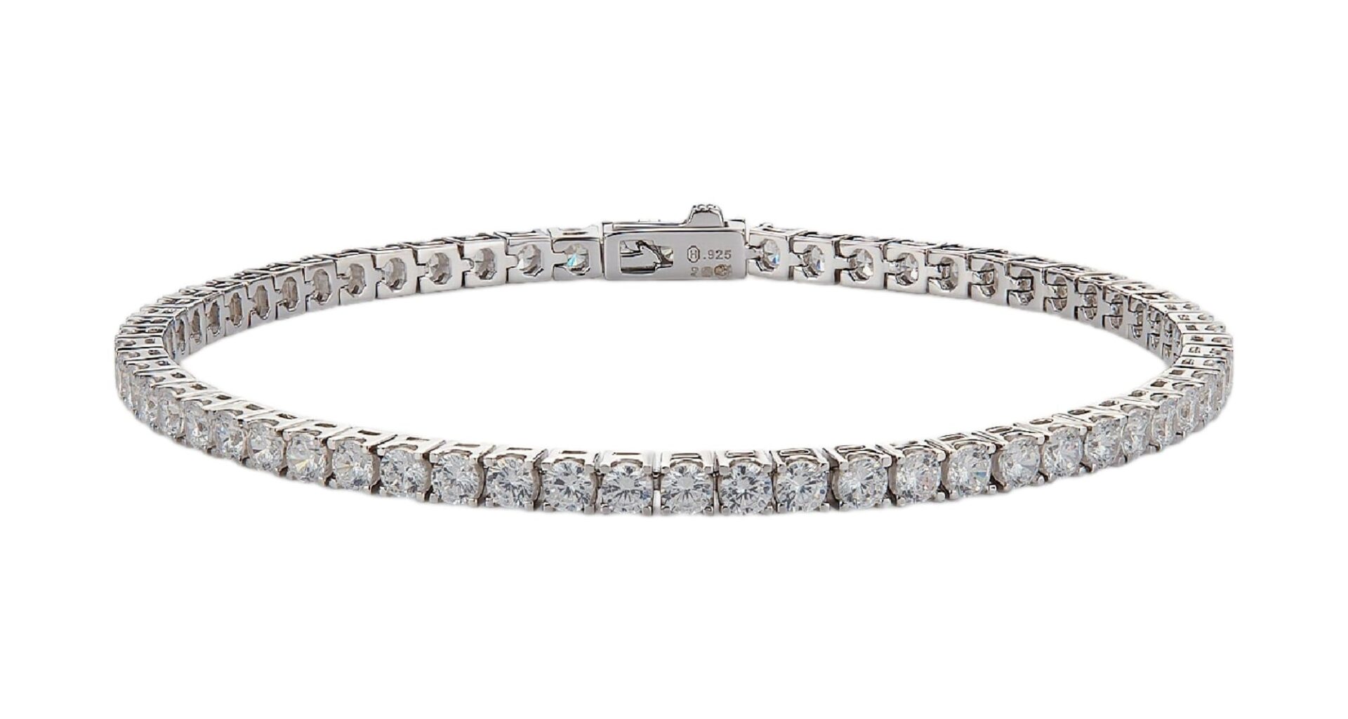 Hatton Labs White Classic Tennis Bracelet M
