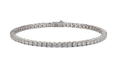 Hatton Labs White Classic Tennis Bracelet M
