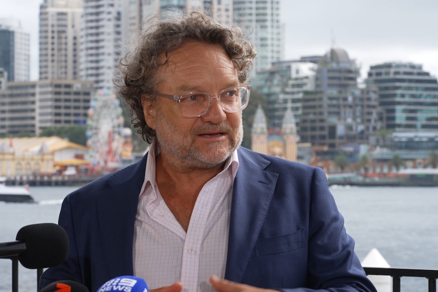 Jeremy Sims an actor and director talks to the media about a second film studio in sydney