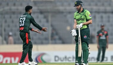 Ban vs Pak 2nd ODI - Salman Agha involved in unusual run-out by Mehidy Hasan Miraz