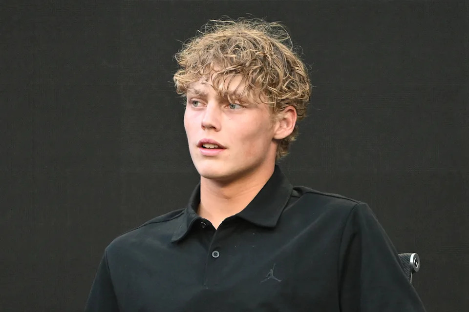 Seen here, Aussie teen tennis star Cruz Hewitt.