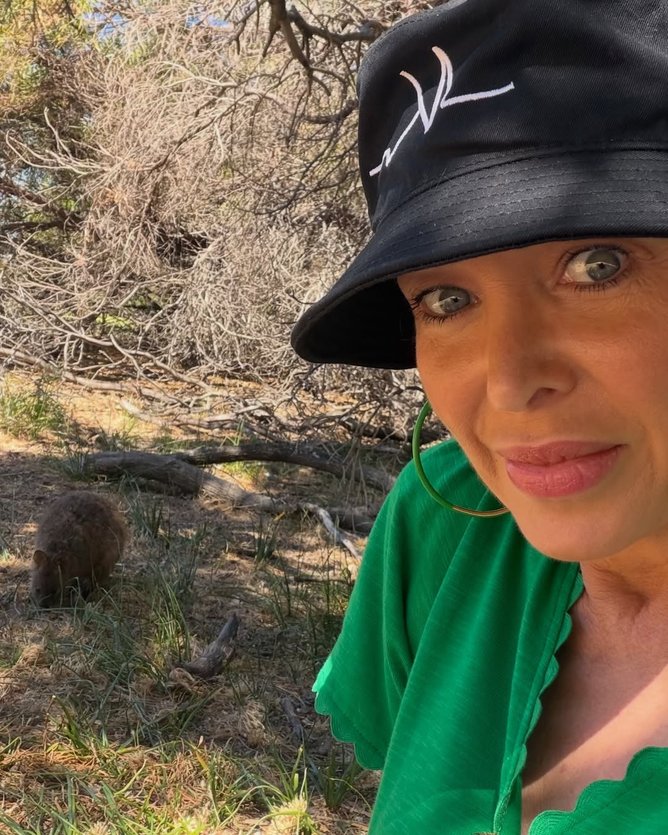 Dannii Minogue posted a Quokka selfie from a recent trip to Rottnest Island to her Instagram. 