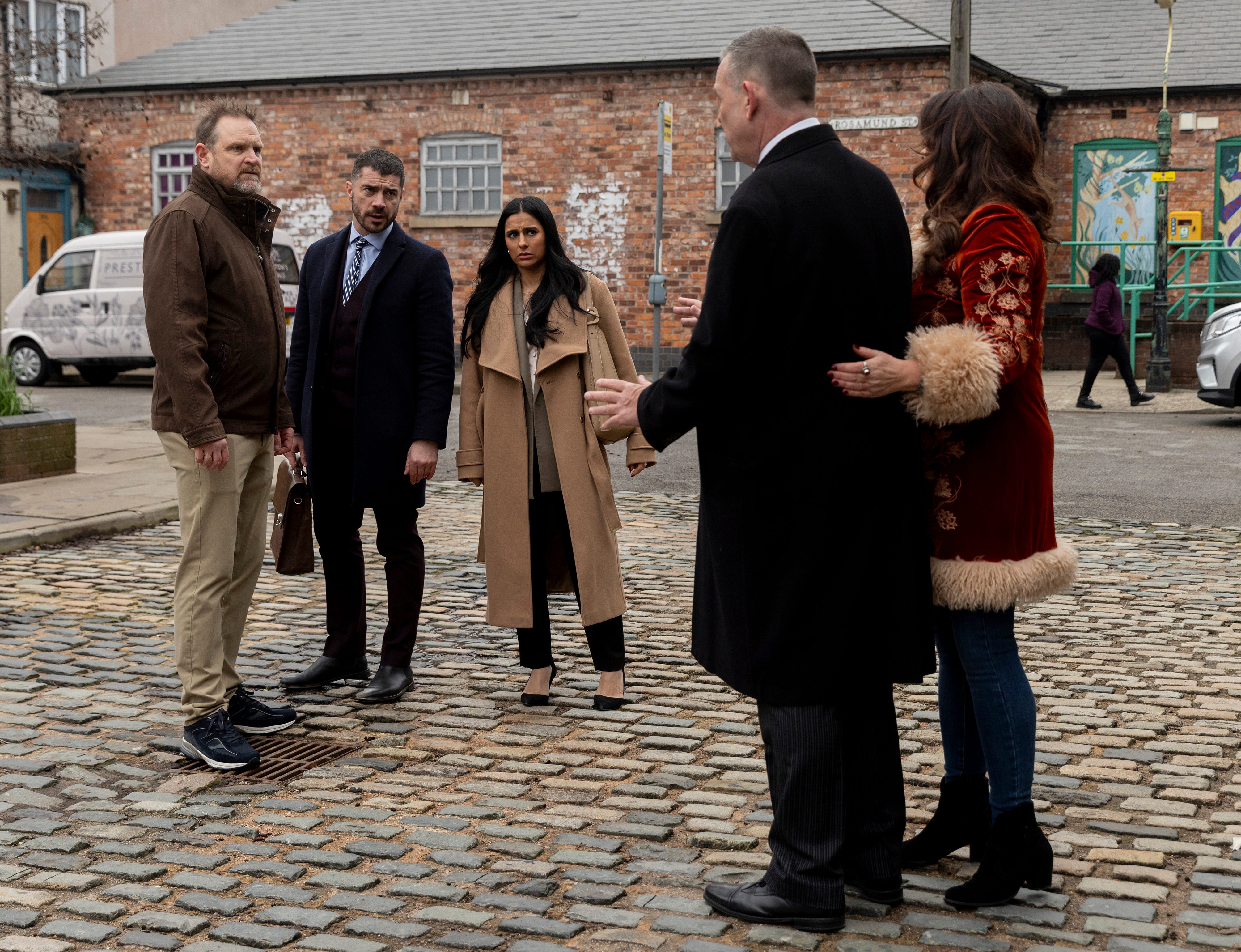 christina boyd, george shuttleworth, ada barlow, alya nazir, damien ripley, coronation street