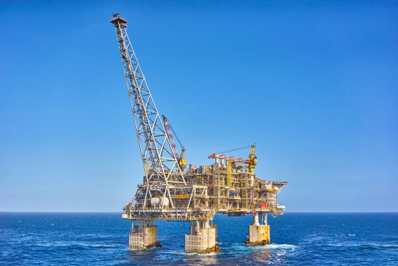 The Chevron-operated Wheatstone platform off the coast of WA.