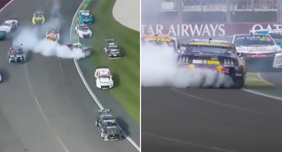 Broc Feeney before the massive crash.