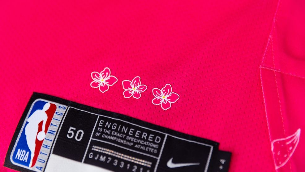 26-27 Washington Wizards City Edition Uniform tag detailing. (The Washington Wizards)