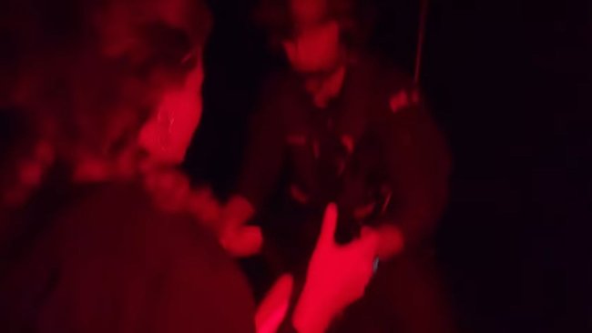 Amber was winged to safety first.