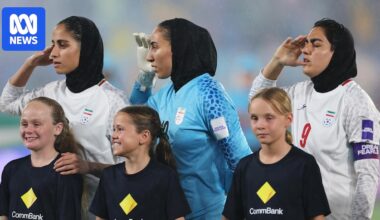 Women's Asian Cup 2026: Iranian women's team sings national anthem after silence in opening game