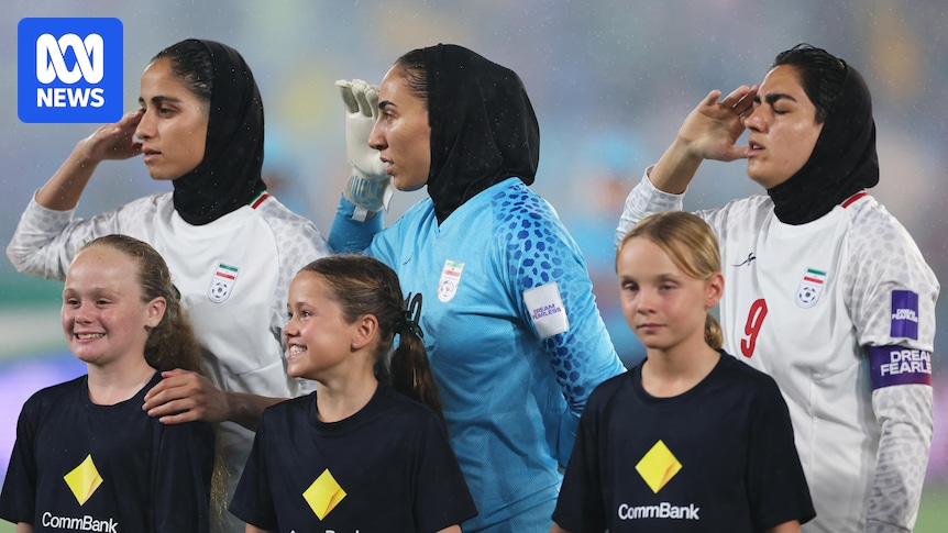 Women's Asian Cup 2026: Iranian women's team sings national anthem after silence in opening game