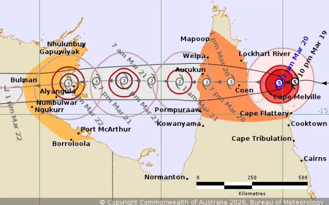 Cyclone Narelle map - single use only