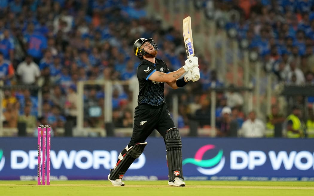 New Zealand Blackcaps v India, Finn Allen of New Zealand plays a shot ICC Men’s T20 World Cup Grand Final at Narendra Modi Stadium, Ahmedabad, India on Sunday 8 March 2026. Photo credit: MB Media / Photosport