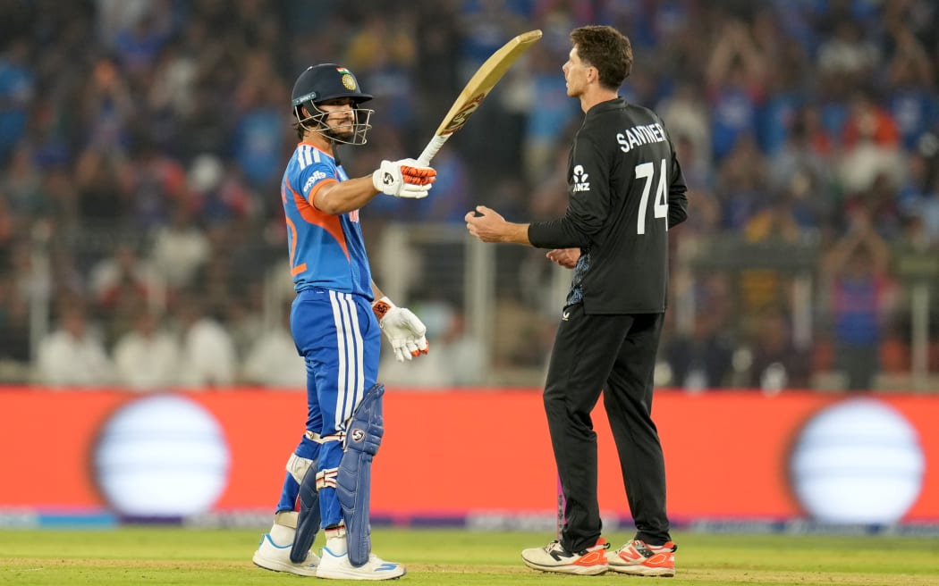 Ishan Kishan of India celebrates his fifty runs ICC Men’s T20 World Cup Grand Final.