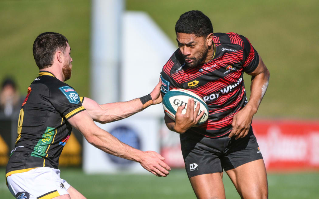 Tevita Latu of Canterbury, Wellington v Canterbury, Week 1 of the 2025 NPC rugby union competition at Jerry Collins Stadium, Wellington, New Zealand on Saturday 2 August 2025.