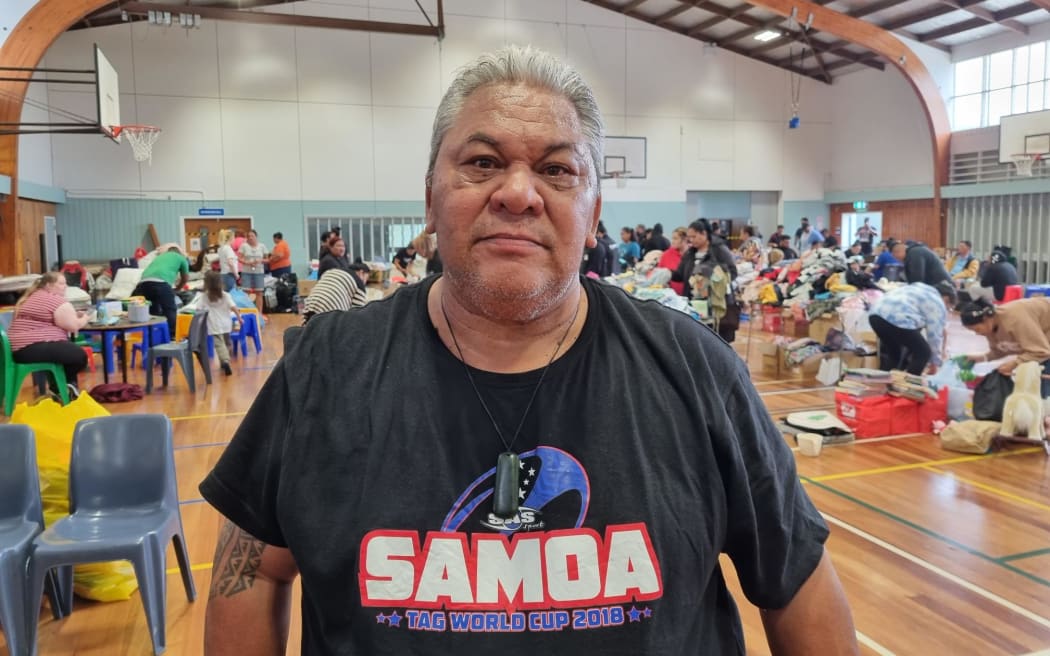 Auckland councillor Alf Filipaina at the community hub at Māngere rec centre on Tuesday 31 January.