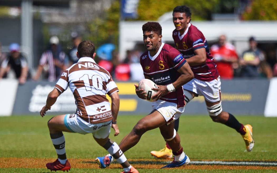 Southland player Tevita Latu during their Mitre 10 Cup rugby match Southland v Tasman. Trafalgar Park, Nelson, New Zealand. Sunday 25 October 2020.