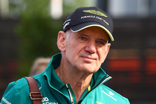 Adrian Newey, Team Principal of Aston Martin F1 Team arrives in the Paddock during previews ahead of the F1 Grand Prix of Australia at Albert Park Grand Prix Circuit on March 05, 2026 in Melbourne, Australia. (Photo by Joe Portlock/Getty Images)