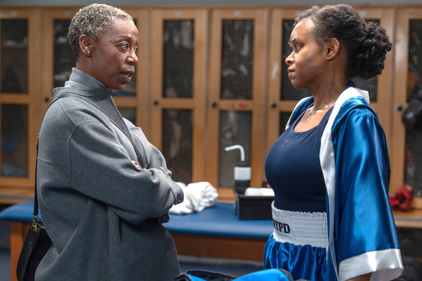 Noma Dumezweni as Chief Tynan and Aimé Donna Kelly as Capt. Renee Curry during Law & Order: Special Victims Unit.