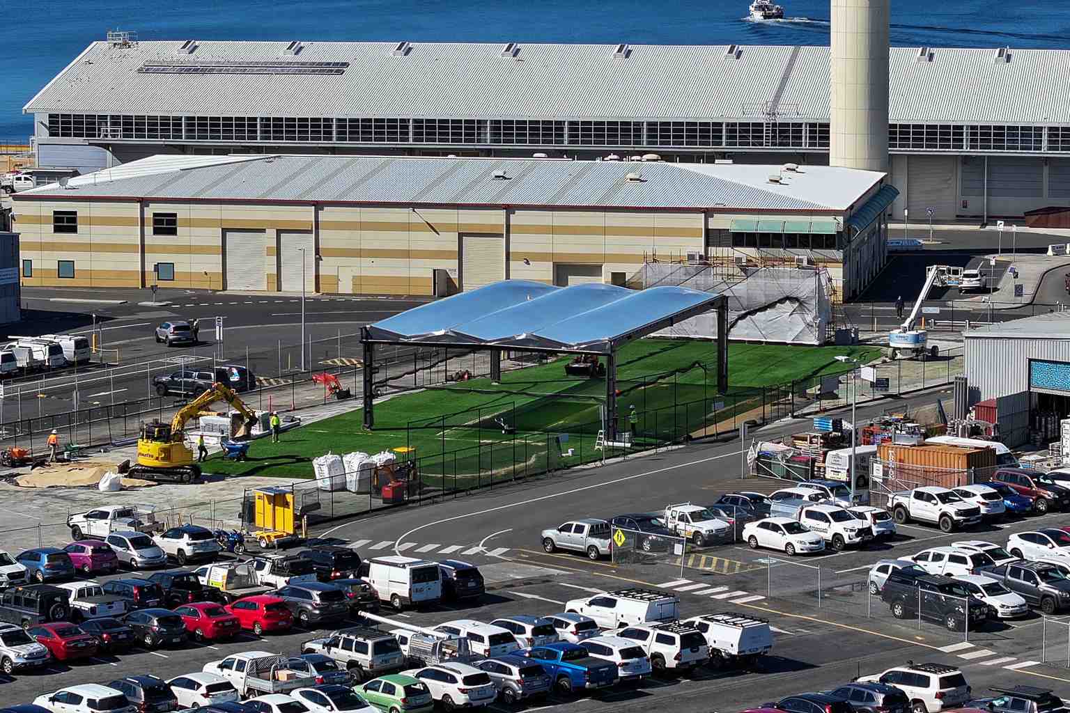 Cricket test rig to assess Macquarie Point stadium roof shadows