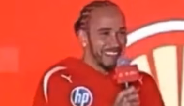 Lewis Hamilton responds to strange message as Ferrari driver prepares for F1 Chinese Grand Prix