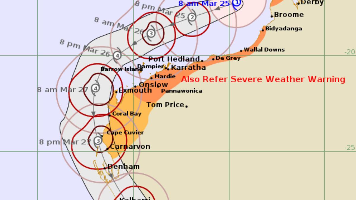 Cyclone Narelle: Tropical storm reclassified as Category 3 cyclone as wild weather prepares to hit WA