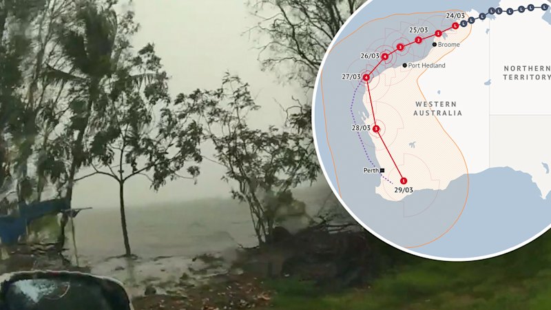 WA braces for Narelle’s revival as cyclone tracks ‘very unusual’ path towards Perth
