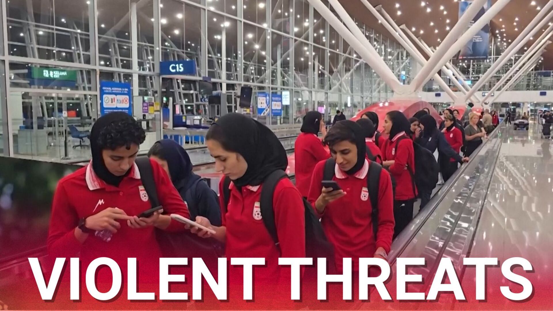 Iran women’s soccer team return home despite violent threats against their lives
