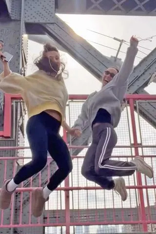 Julia Parker and Kat Christen on a walkCredit: Julia Parker