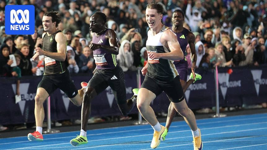 Gout Gout beaten by Lachlan Kennedy in 200 metres at Maurie Plant Meet in Melbourne