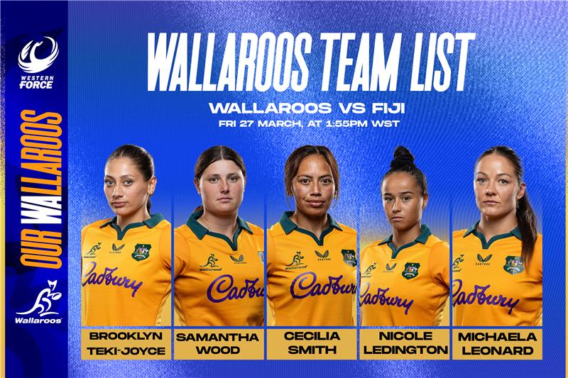 WA duo Ledington & Teki-Joyce named for Wallaroos debuts