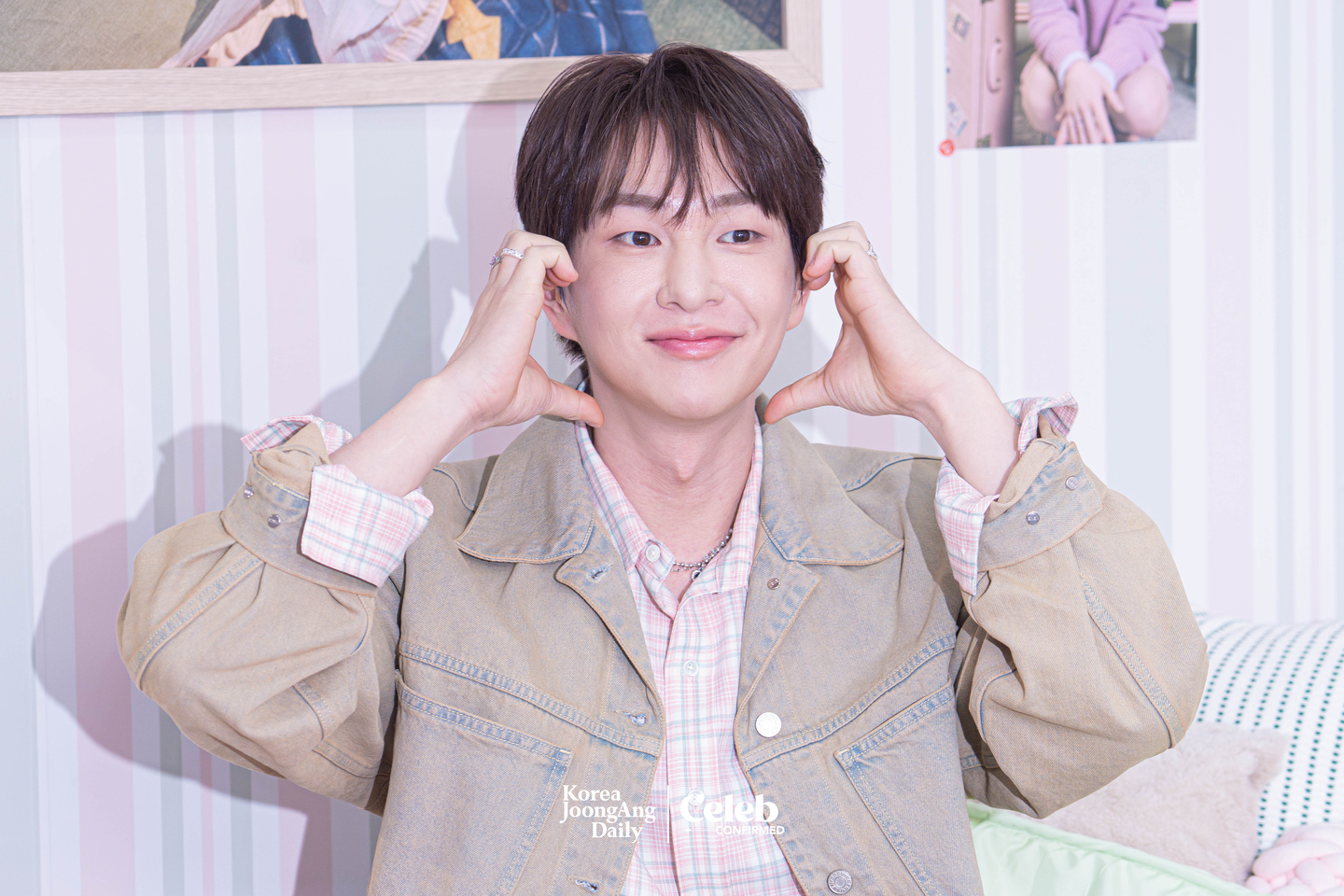 Onew during a press event for the release of his fifth EP “Tough Love,” at Yeonghwa 104 in Seongdong District on March 9 [DANIELA GONZALEZ PEREZ]