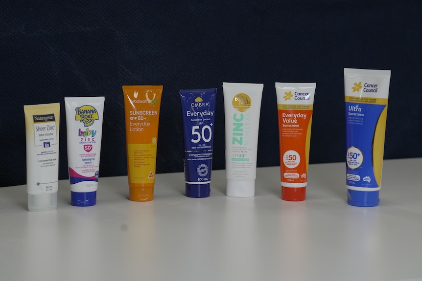Seven sunscreens tested by CHOICE.