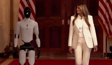 Humanoid robot joins first lady at White House event