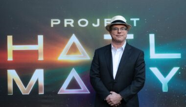 Andy Weir attends "Project Hail Mary" New York premiere at Lincoln Center on March 18, 2026 in New York City
