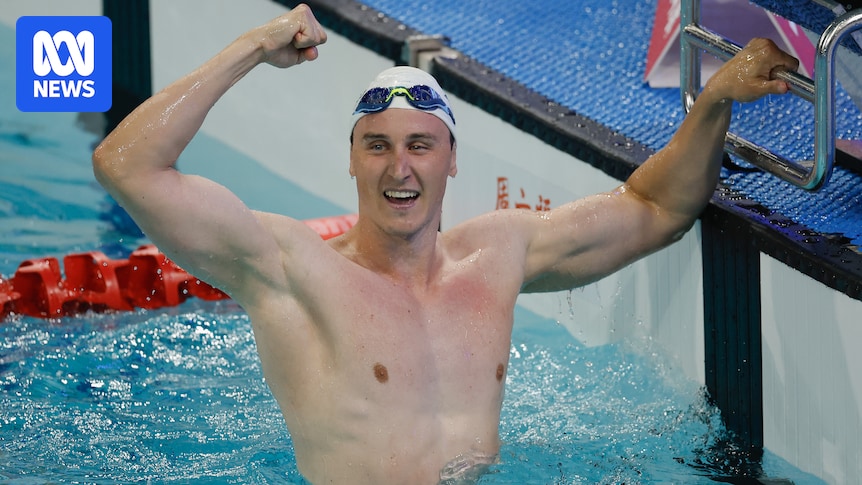 Australia's Cameron McEvoy breaks men's world 50 metres freestyle record