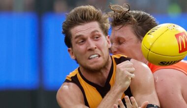 Hawthorn pair Dylan Moore and Connor Macdonald confess they spent night in custody on US trip