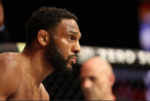 AJ McKee looks on before a fight