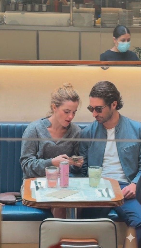 Emma Watson is with her new beau, Gonzalo Hevia Bailleres, at an airport in Mexico.