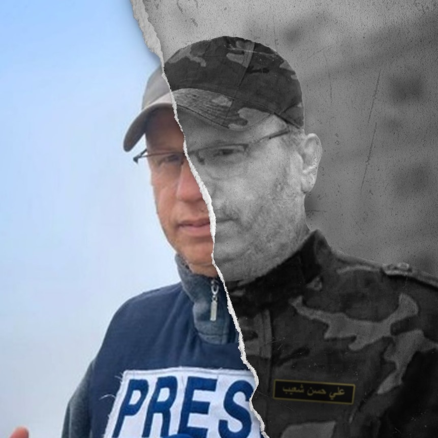 Image of a man in a press plak jacket