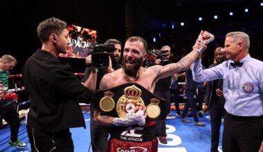 Anthony Cacace becomes two-time World champion after defeating Jazza Dickens to win WBA Super-Featherweight title