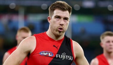 Zach Merrett reflects on failed trade to Hawthorn Hawks, video, interview, Essendon Bombers, latest news