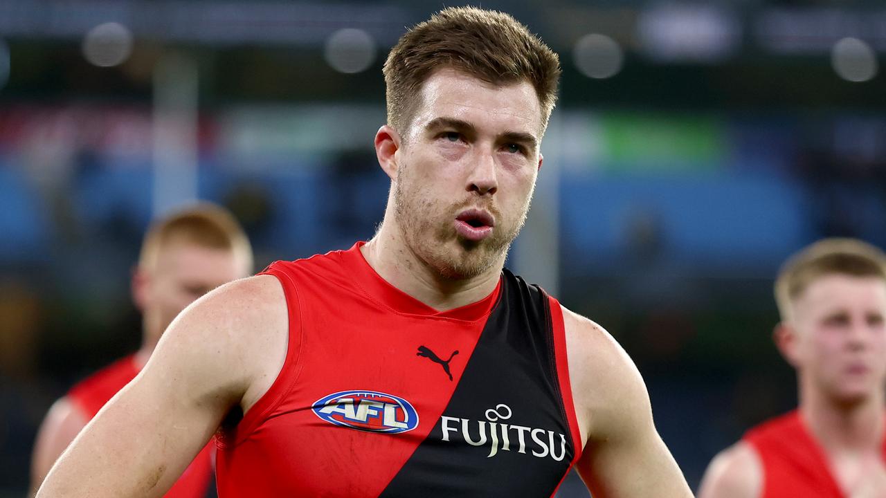 Zach Merrett reflects on failed trade to Hawthorn Hawks, video, interview, Essendon Bombers, latest news