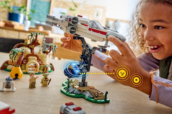 Smart bricks detect motion, colour tags and figures to create noises and lights as you play.