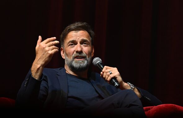 Jurgen Klopp speaking at an event.